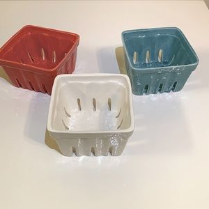 Anthropologie Ceramic Fruit Basket(s)